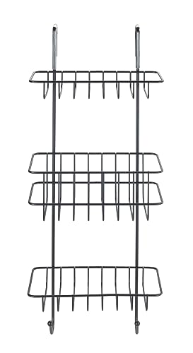 Wenko Revigo scaffale doccia nero 3 ripiani senza forare