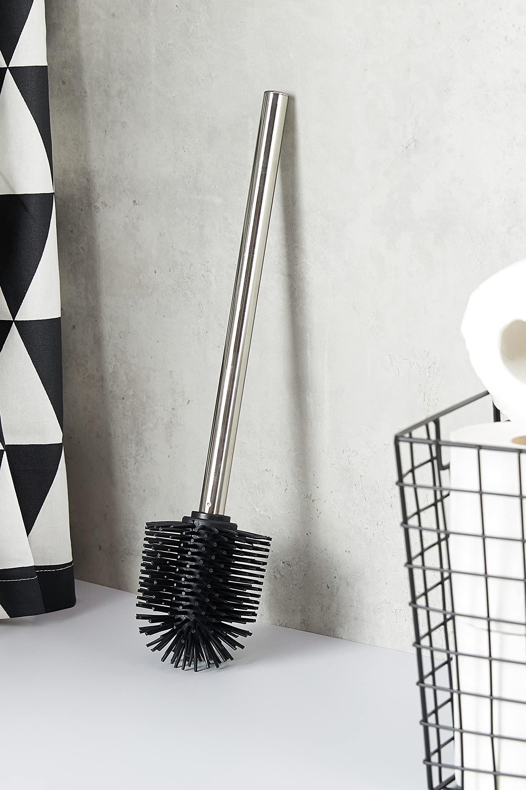 Wenko 21799100 Scopino WC Silicone Nero 35 cm