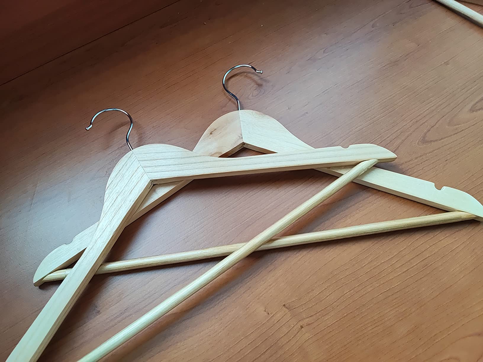 Wenko Eco grucce legno sagomate 8 pezzi marrone