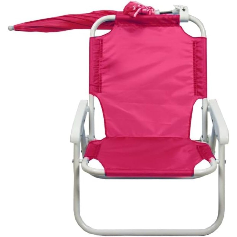 Cecaro Group Spiaggina con Ombrello Sedia Pieghevole Verde 47x37 cm