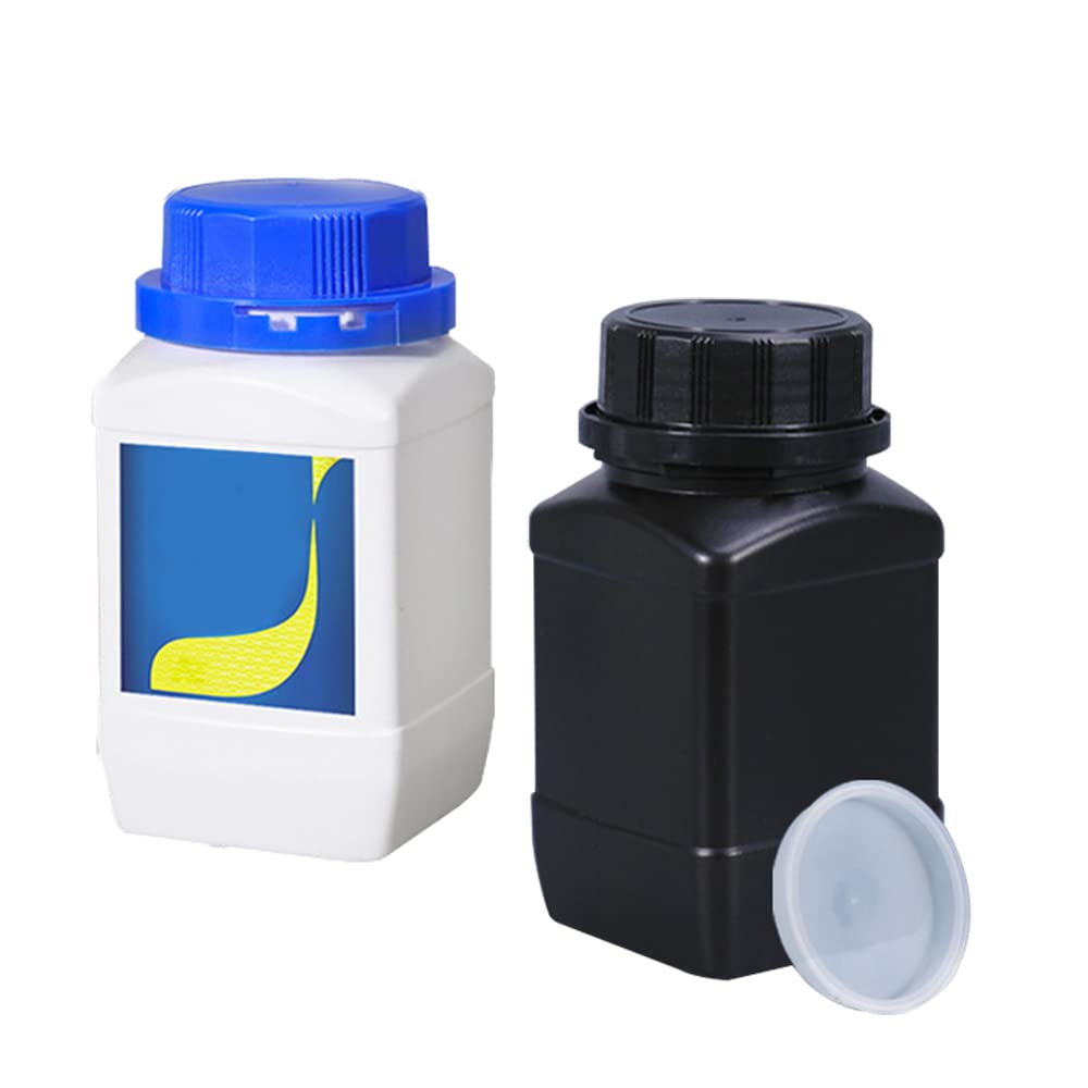 Lxoraziy Bottiglie 500 ml Bocca Larga HDPE Bianche 6 Pezzi ermetiche
