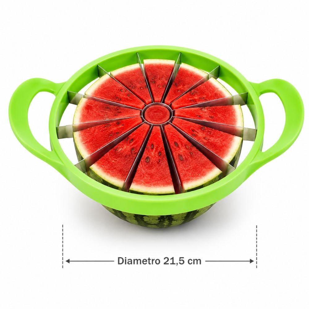 Cecaro Group taglia anguria e melone 12 fette acciaio inox