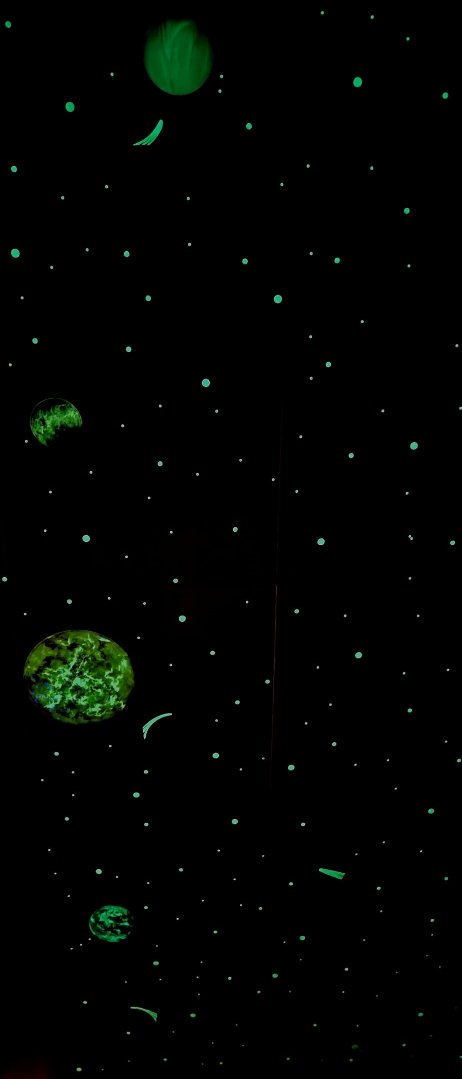 Quelcc Adesivi Murali Fluorescenti Sistema Solare 15 Pianeti