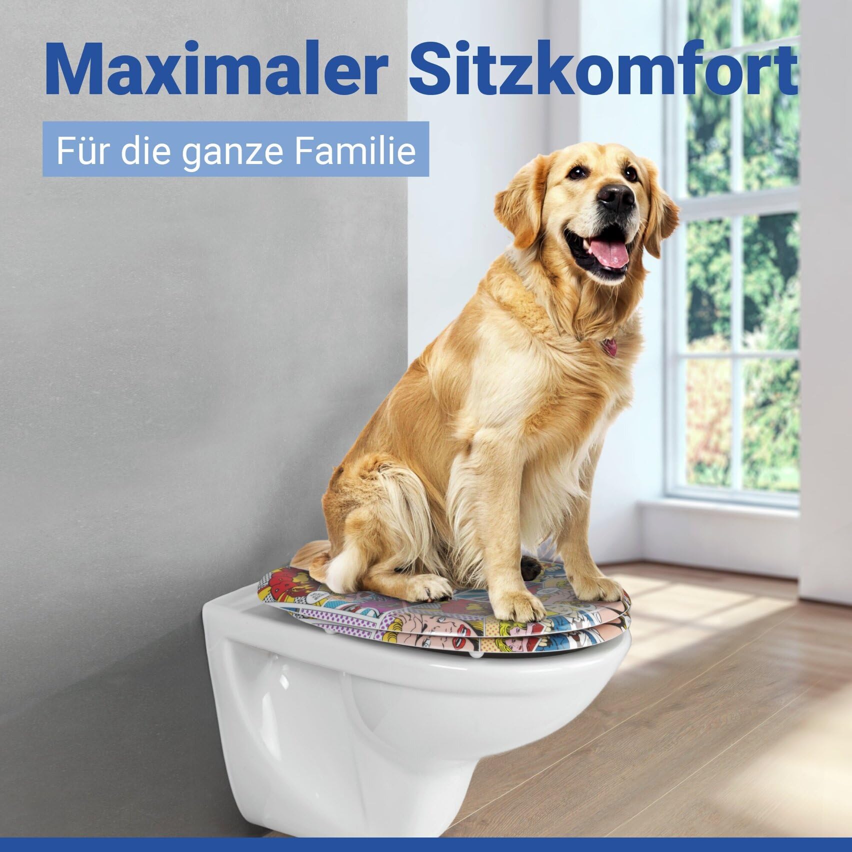 Wenko 22797100 sedile WC Pop Art duroplast soft-close