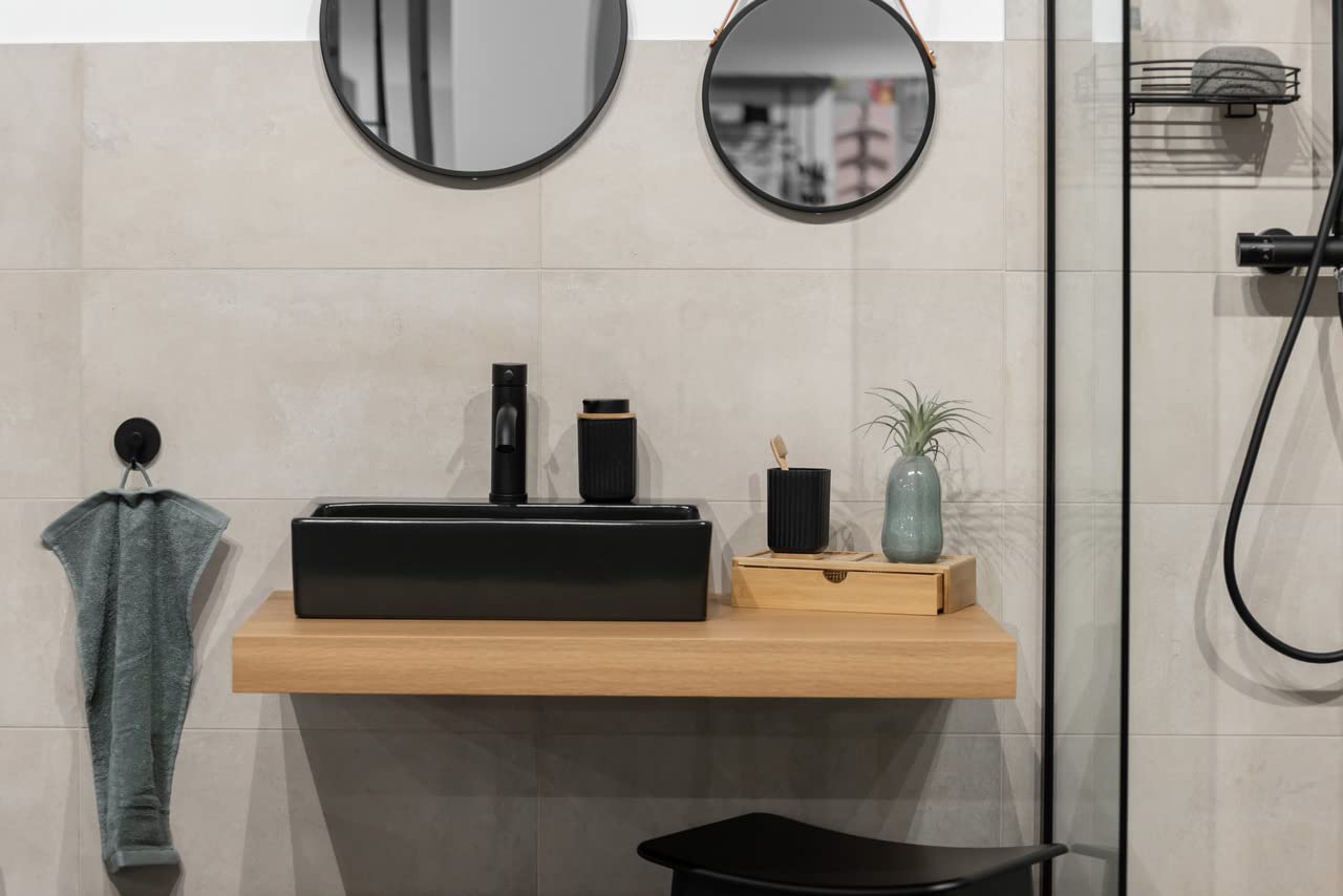 Wenko Allegre box bagno bambù rattan 28 cm