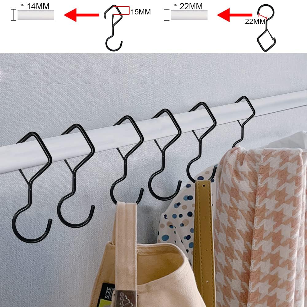 Lxoraziy ganci a S neri 101 mm 12 pezzi con chiusura