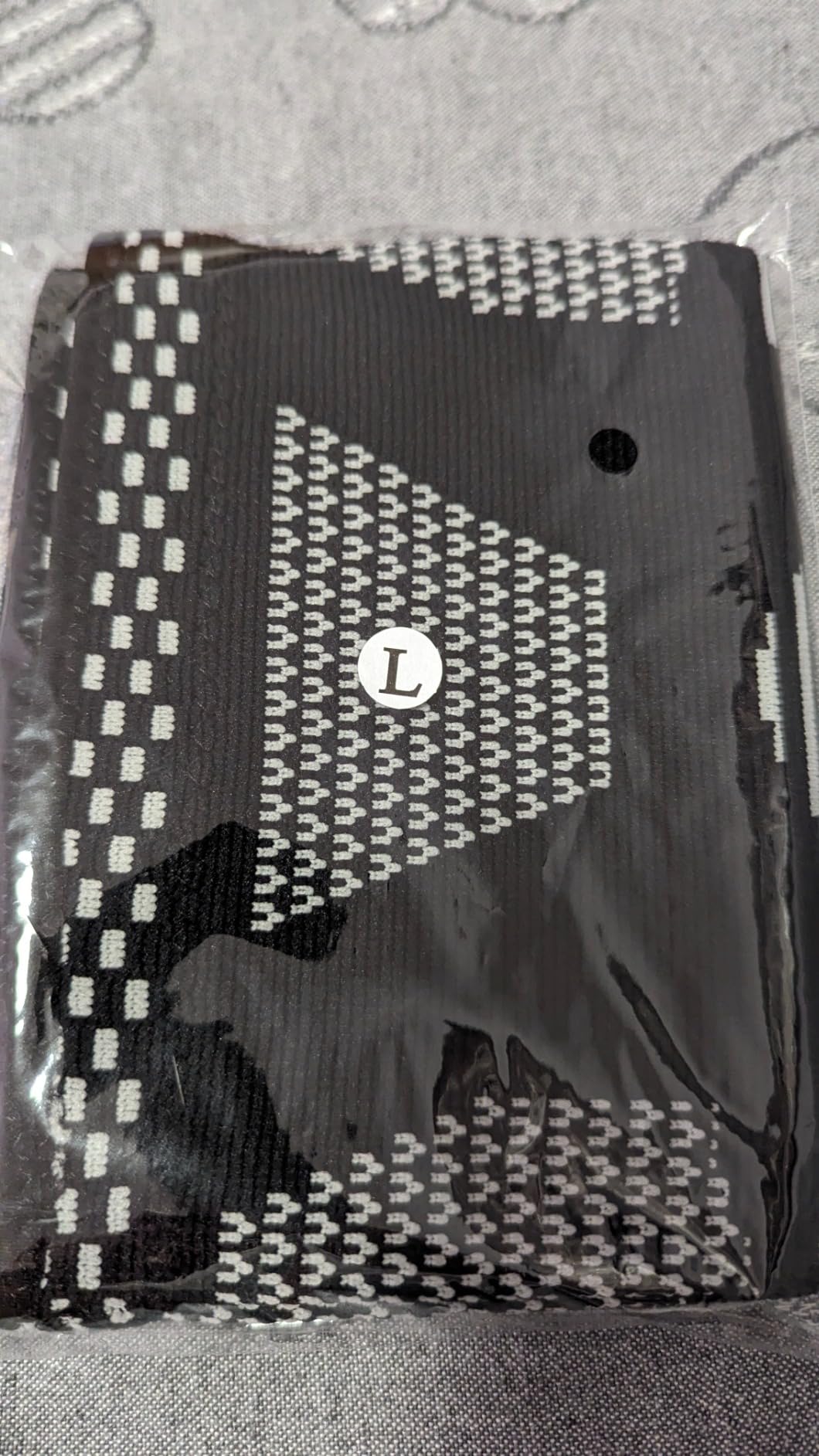 Quelcc Ginocchiera Compressione L Nero 2 Pezzi Sport