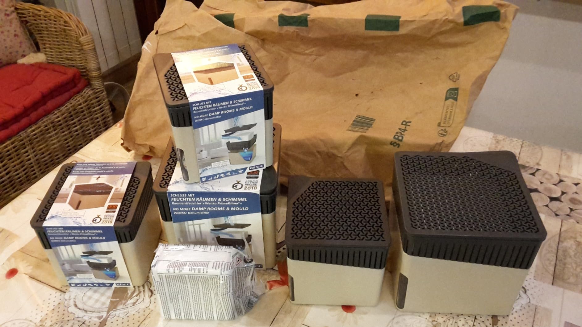 Wenko Cube 1000 g deumidificatore beige 1,6 L 80 m³