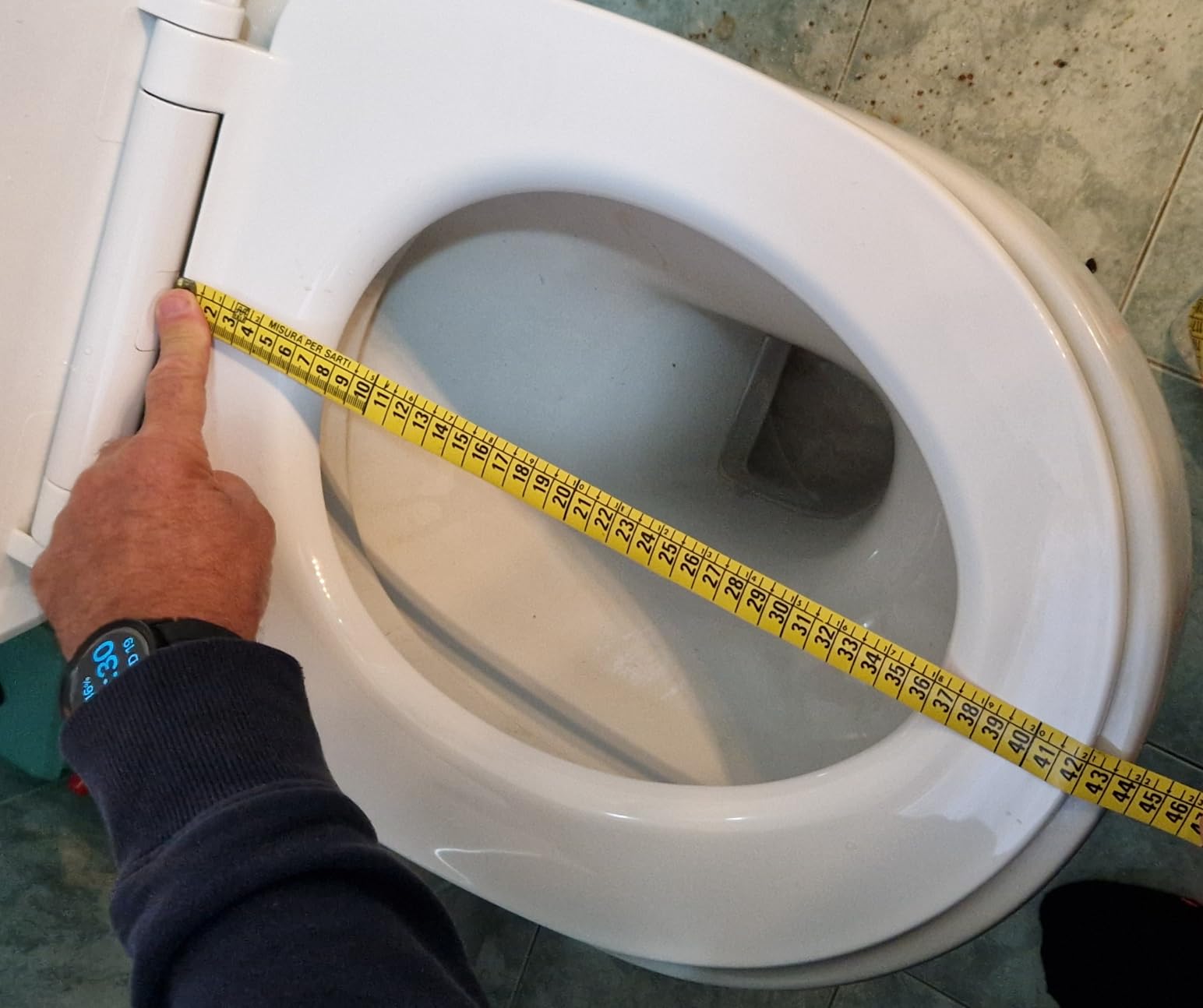 Wenko Terrazzo Copriwater Multicolore Chiusura Rallentata