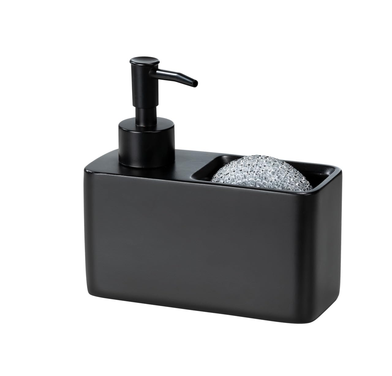 Wenko Resa dispenser detersivo 150 ml nero con spugna