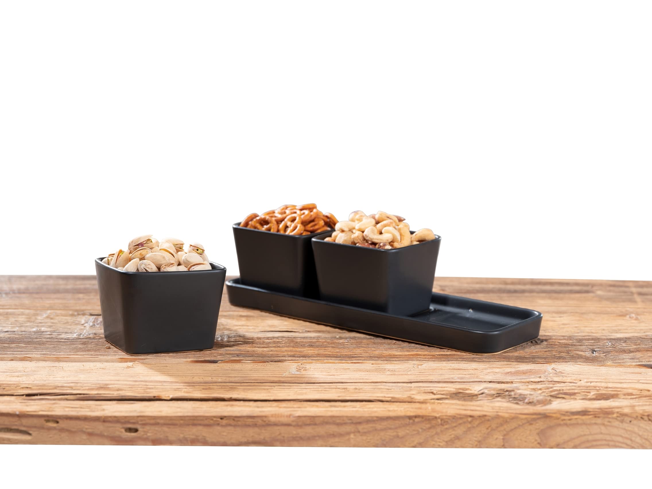 Wenko Black Outdoor Kitchen set ciotole snack 4 pezzi nero