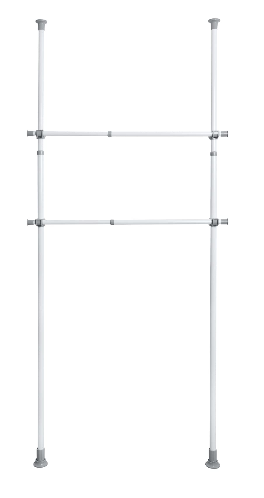 Wenko Herkules asta armadio telescopica 75-120 cm bianco/grigio