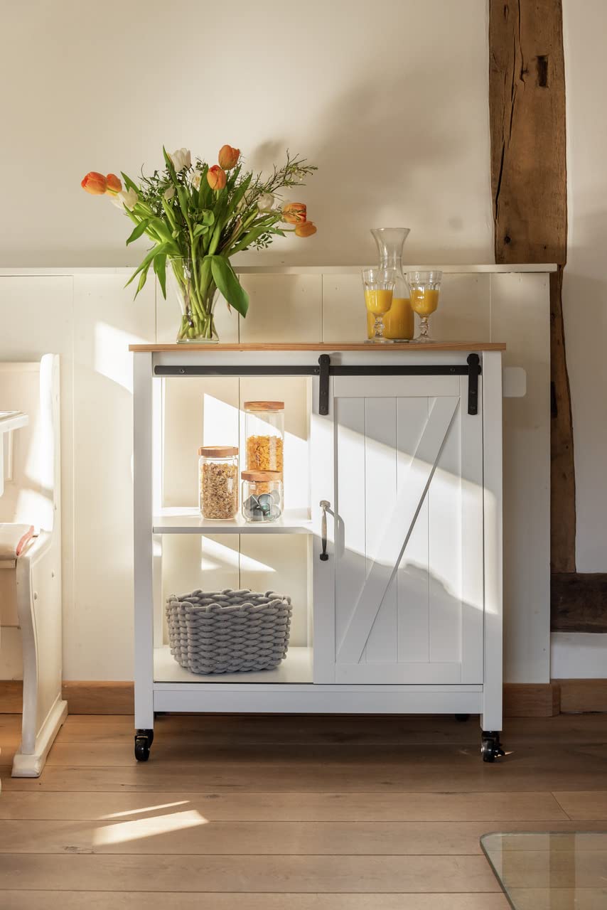 Wenko Country House Camarera Carrello Cucina a 3 Ripiani