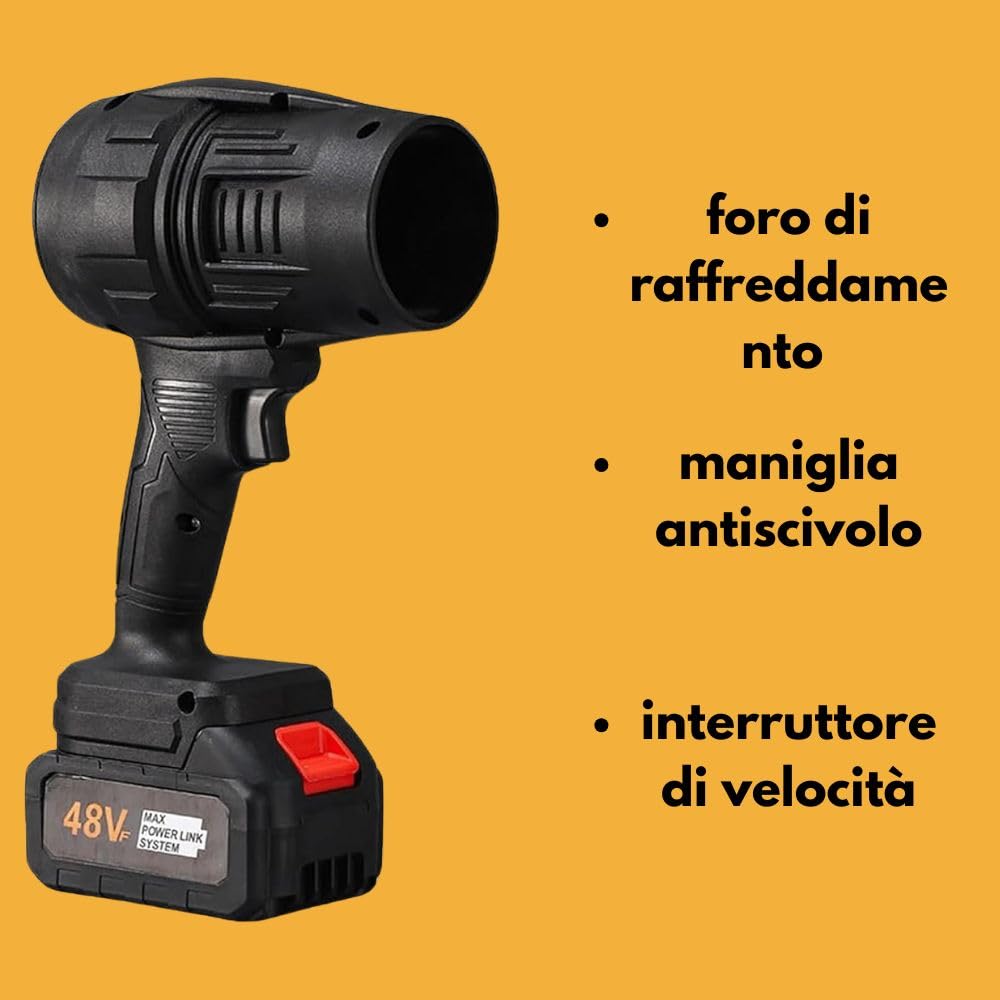 Cecaro Group mini soffiatore batteria 48V senza fili giardino