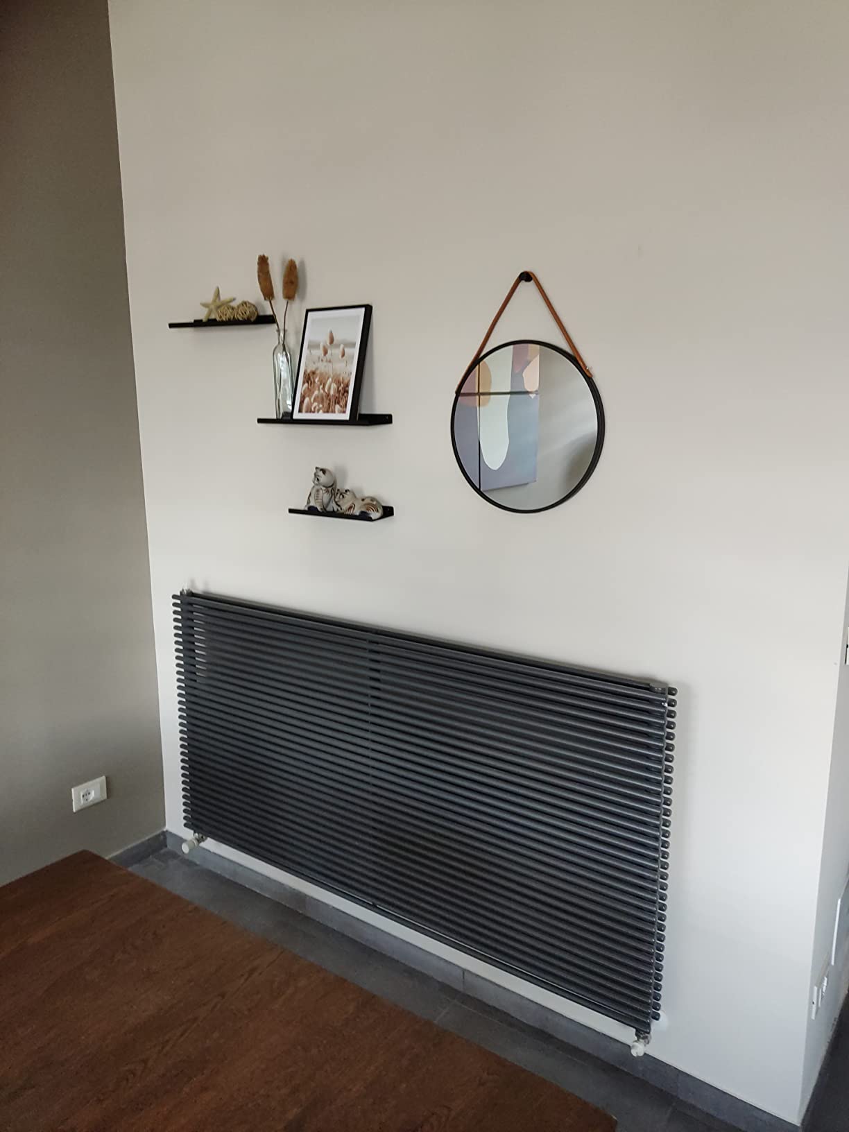 Wenko Borrone Specchio Rotondo Parete Ø 40 cm Nero