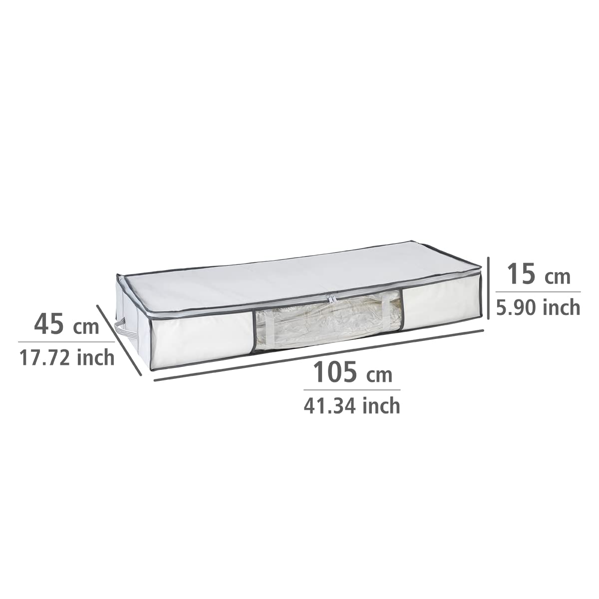 Wenko Vacuum Soft Box contenitore sottoletto bianco 105x45 cm