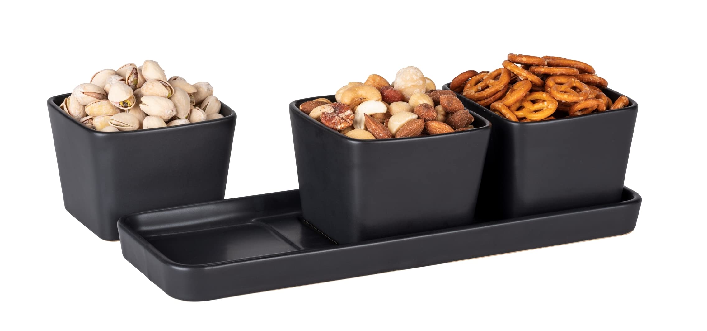 Wenko Black Outdoor Kitchen set ciotole snack 4 pezzi nero