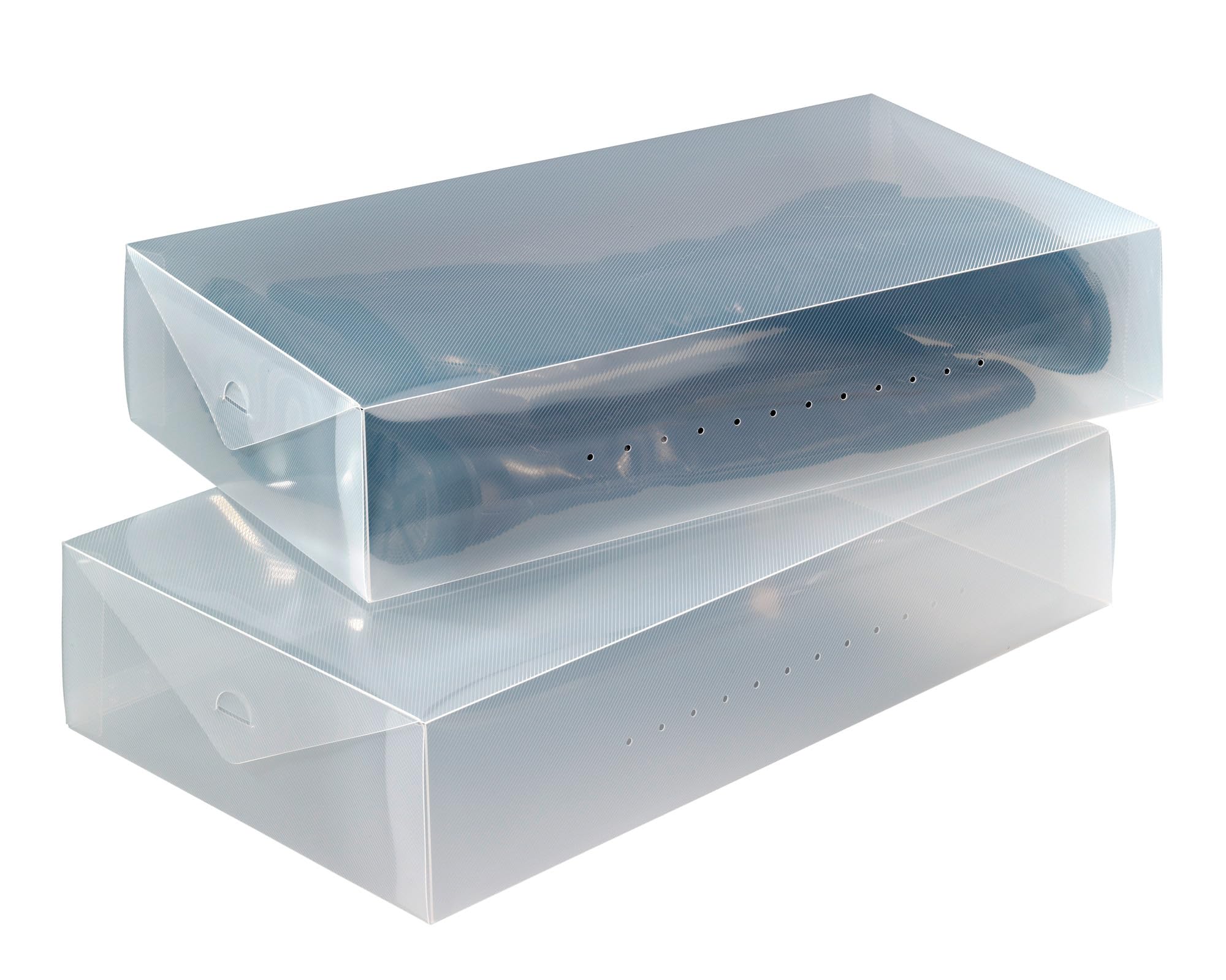 Wenko 6010100 contenitori per stivali trasparenti set 2 pezzi