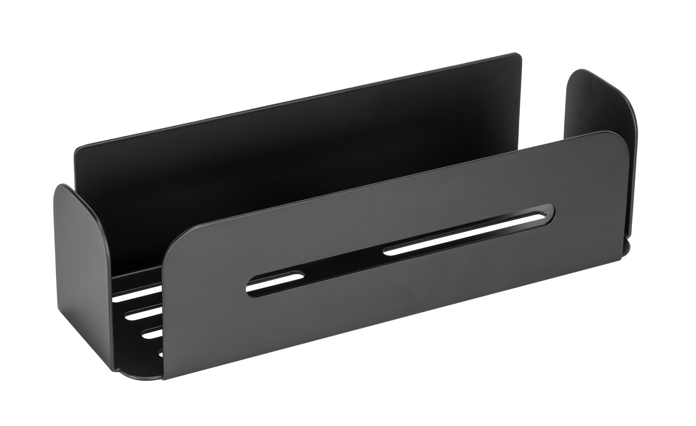 Wenko Turbo-Loc Bivio Mensola Doccia Nera 30 cm Alluminio