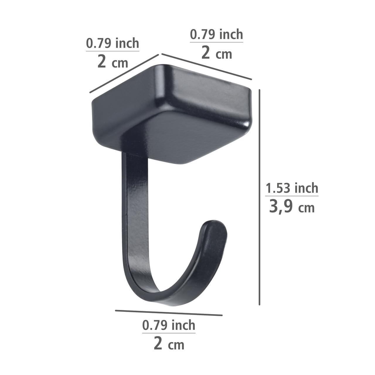 Wenko Jet ganci magnetici set 6 pezzi neri senza forare