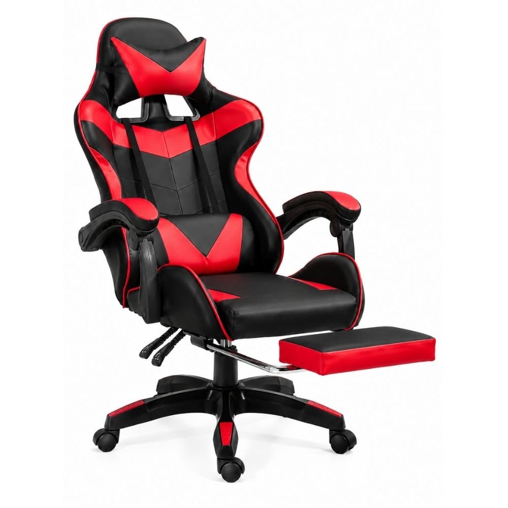 Cecaro Group Sedia Gaming Rosso Nero Reclinabile 150 kg