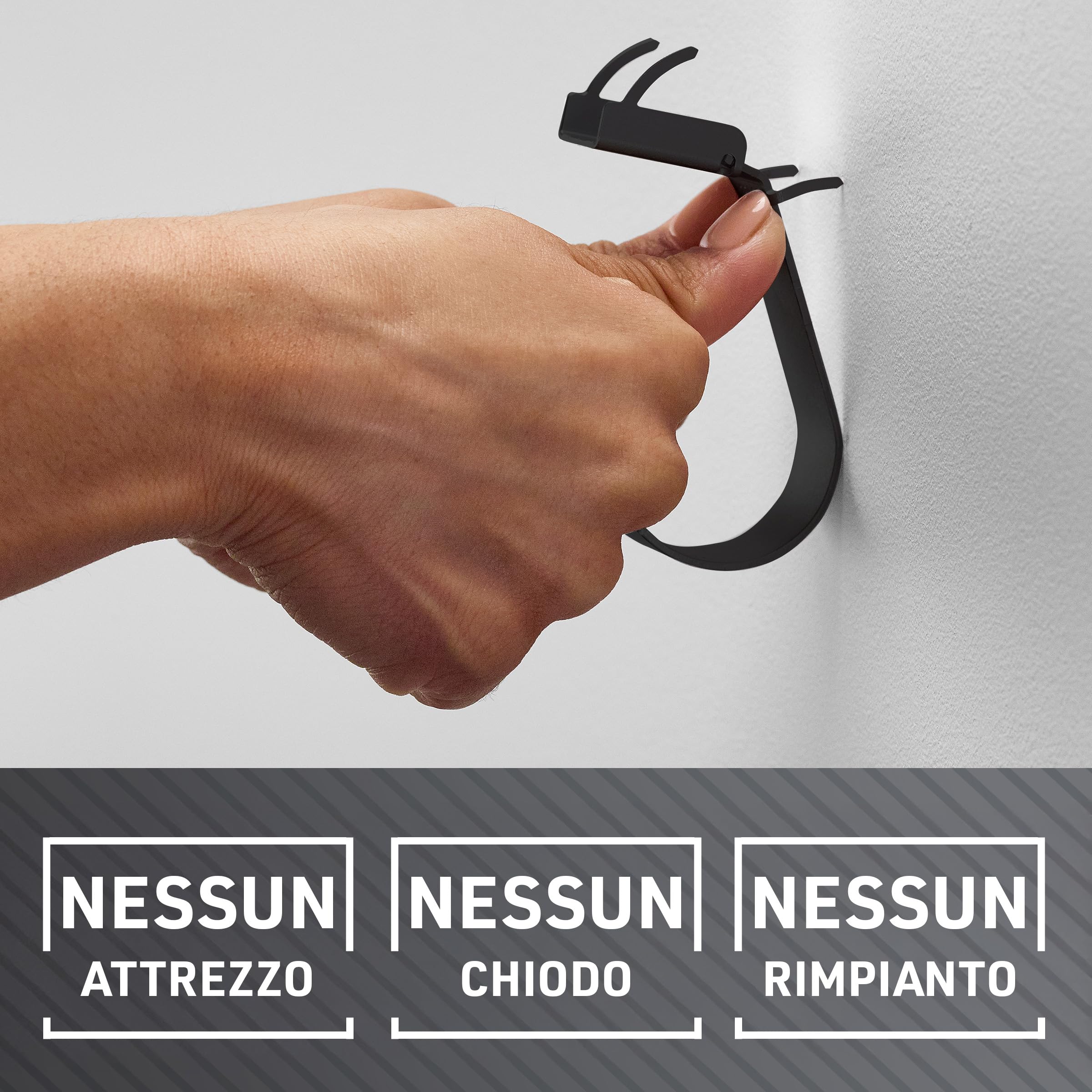 Command 3M Claw ganci cartongesso neri 3 pezzi 7 kg