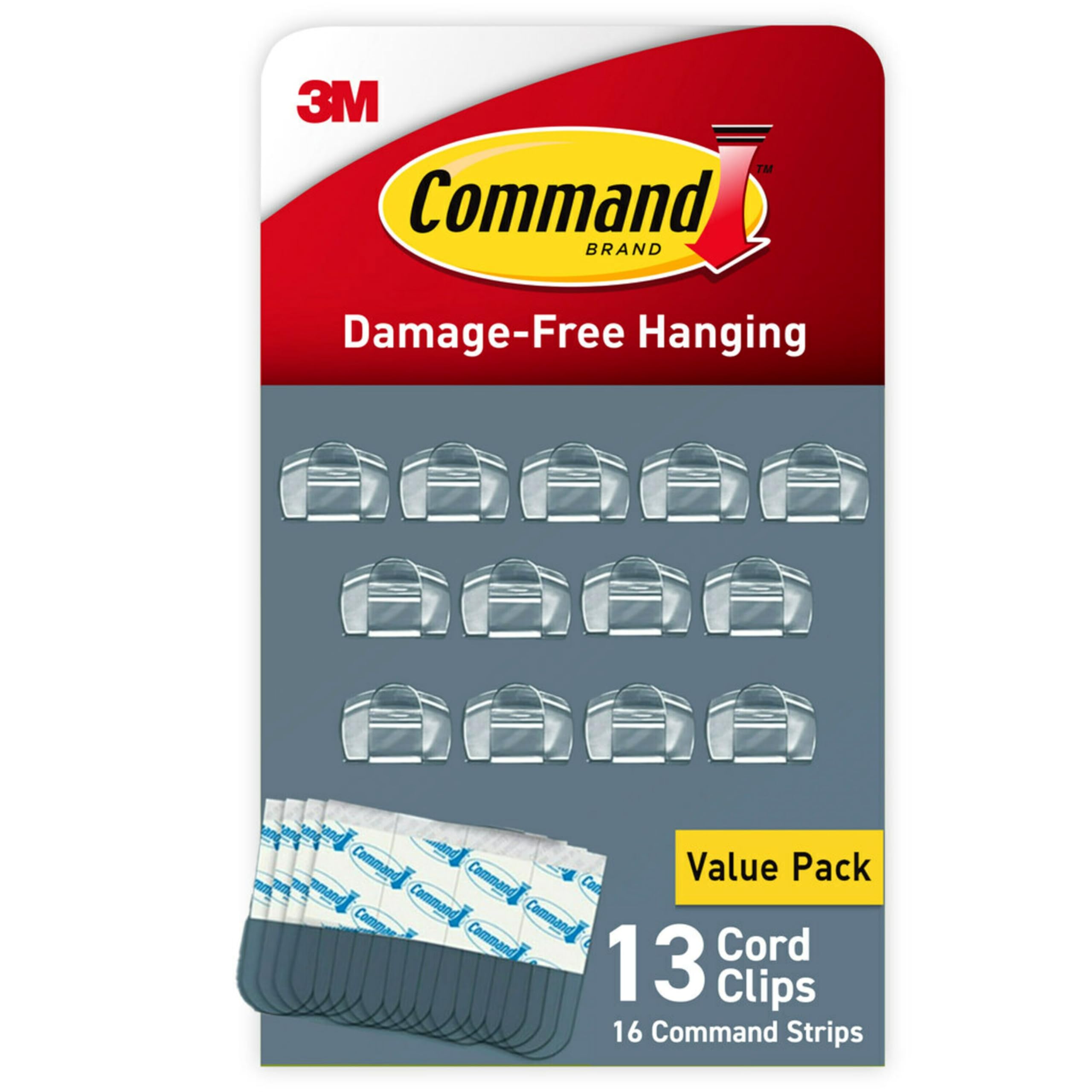 Command Clip per Cavi 4 Clip + 5 Strisce Adesive Indoor