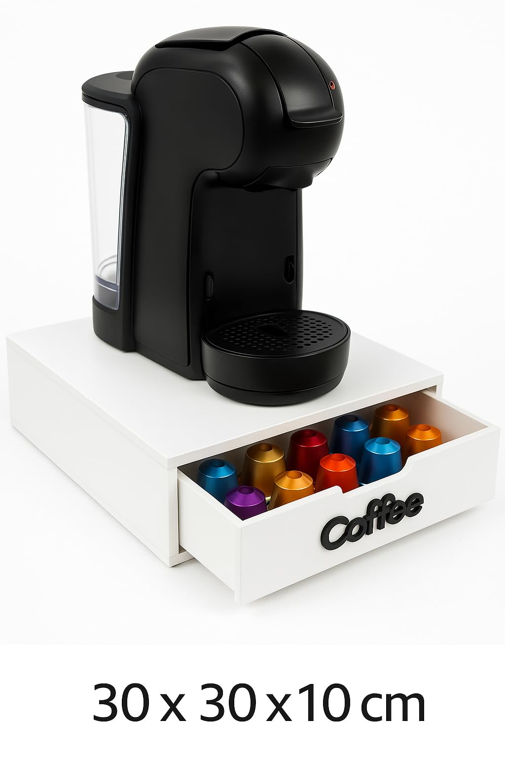 Cecaro Group Porta Cialde Coffee organizer legno bianco 30 cm