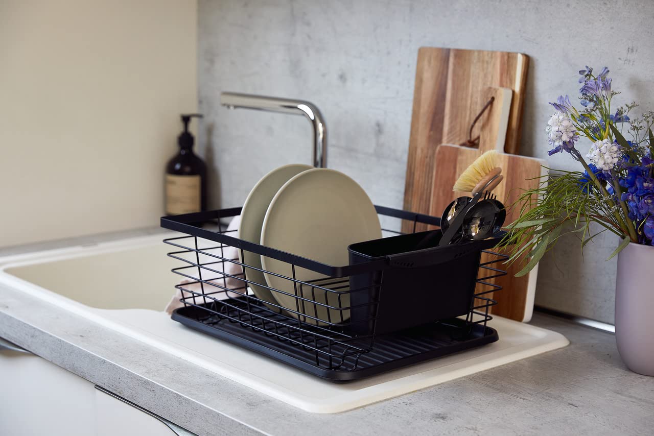 Wenko Drip Scolapiatti Nero 36 cm Metallo