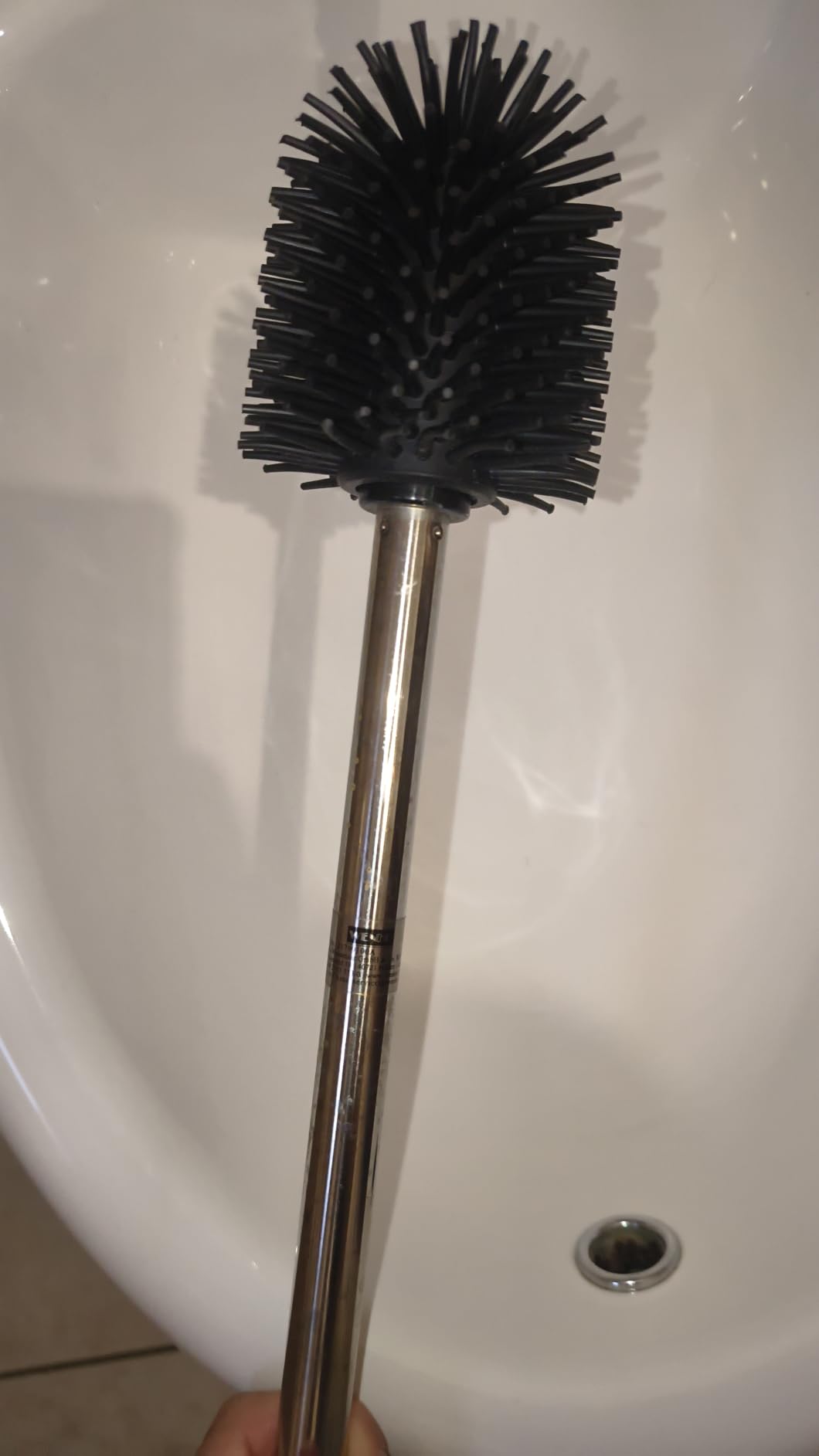 Wenko 21799100 Scopino WC Silicone Nero 35 cm