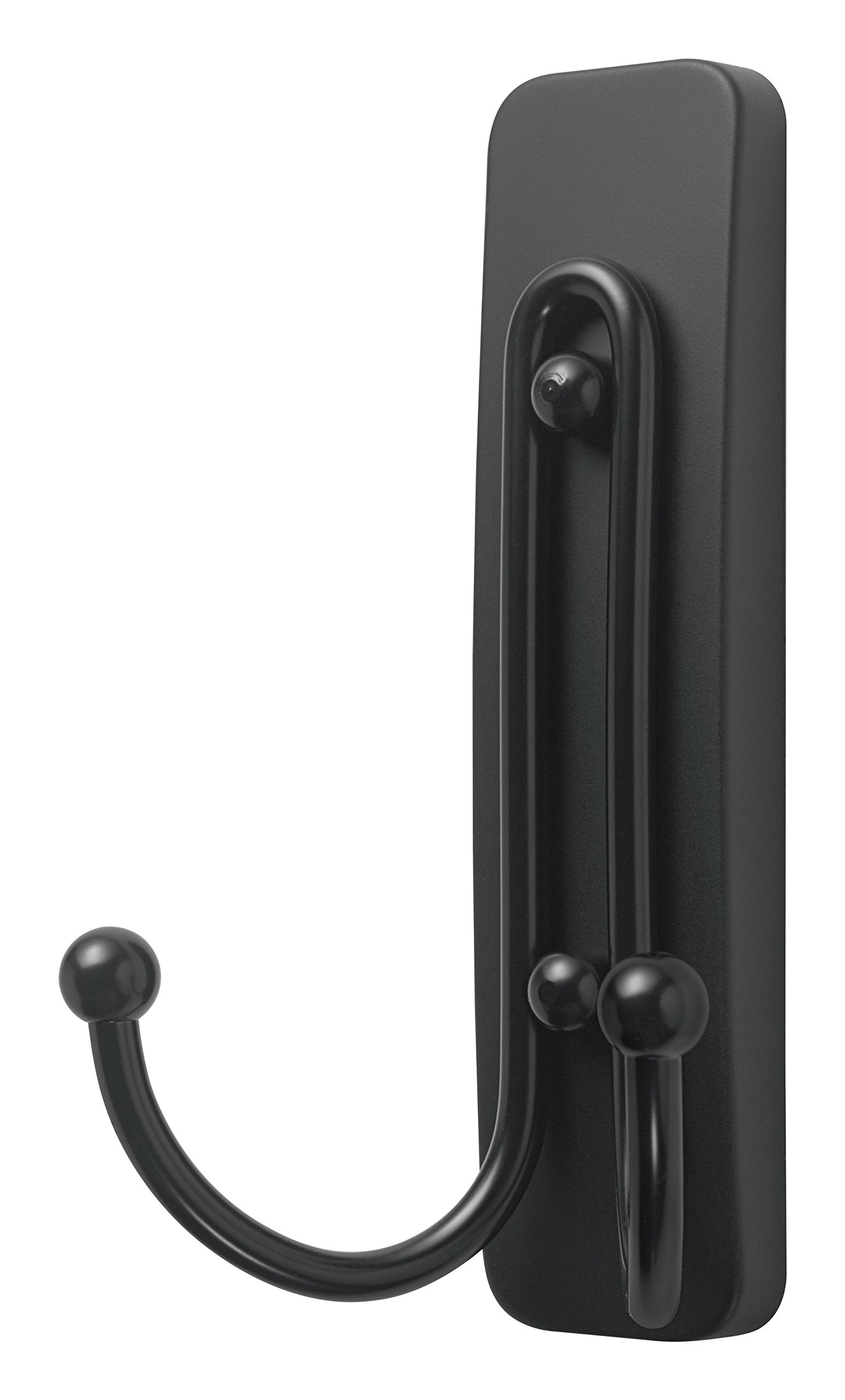 Command Ganci Doppi Grandi ganci adesivi nero opaco 2 pezzi 1,8 kg