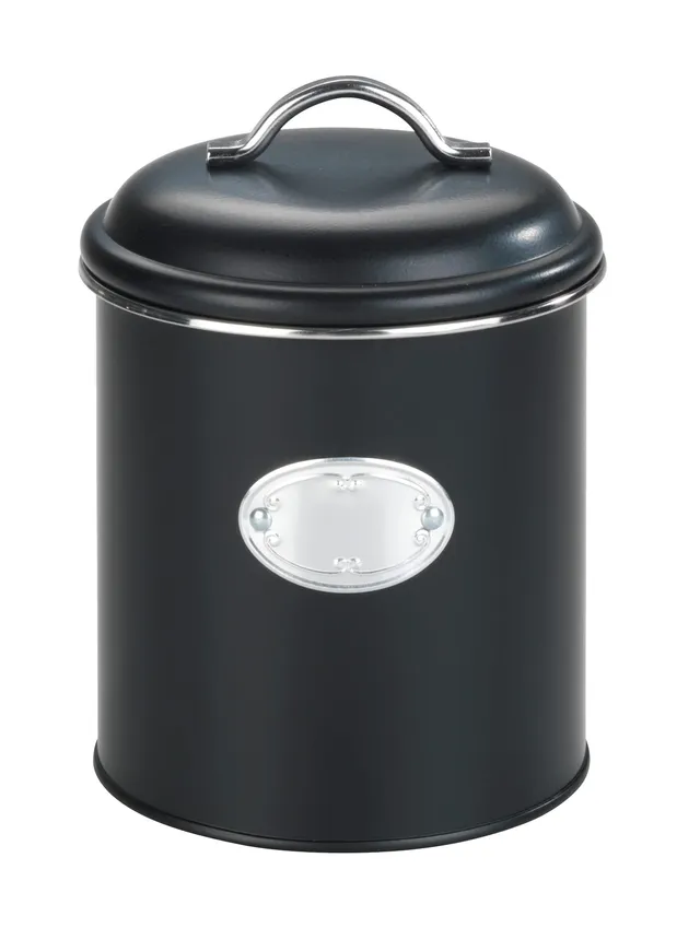 Wenko Barattolo Ermetico Nero 1,6 L Metallo