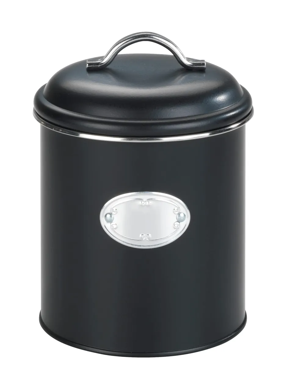 Wenko Barattolo Ermetico Nero 1,6 L Metallo