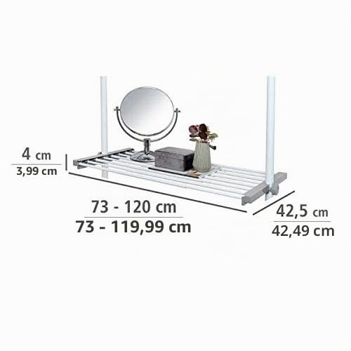 Wenko Herkules Sistema Telescopico 3 Ganci Bianco Grigio
