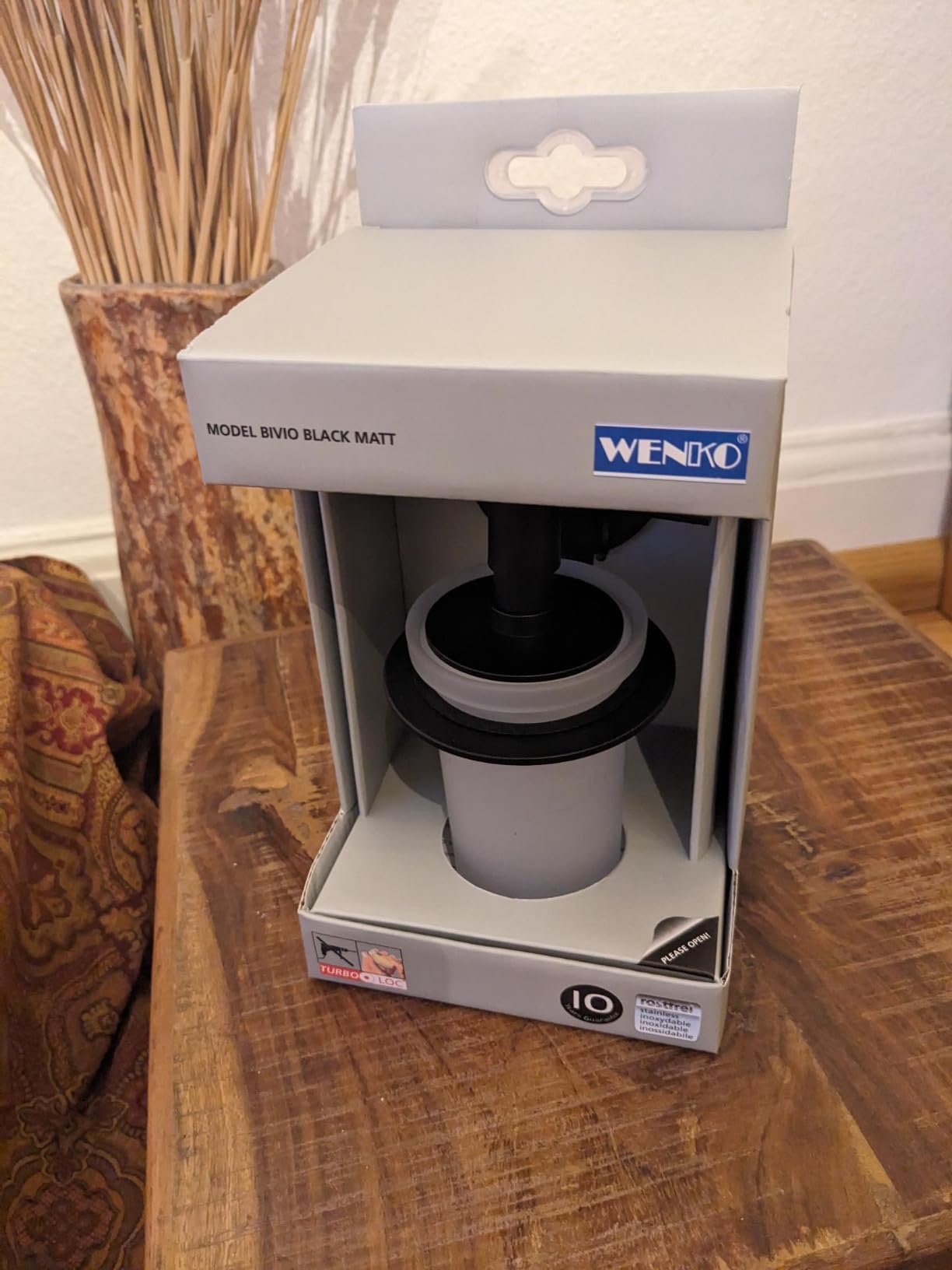 Wenko Bivio Black dispenser sapone da parete nero 150 ml
