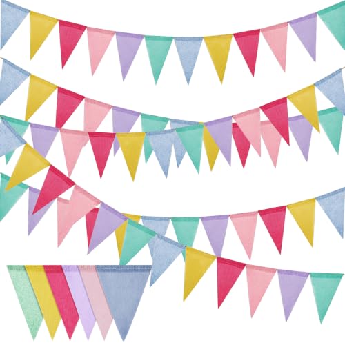 Quelcc Ghirlanda Bandierine 20 m Colorata 5 Pezzi