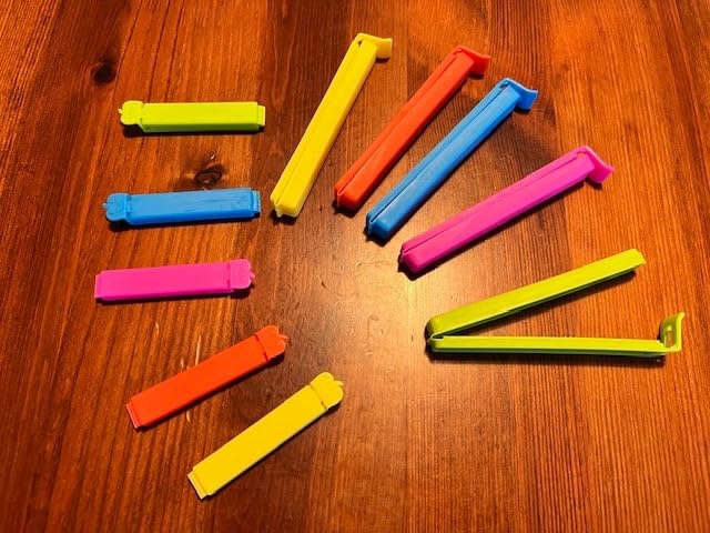 Quelcc clip chiudi sacchetti 40 pezzi 5 colori