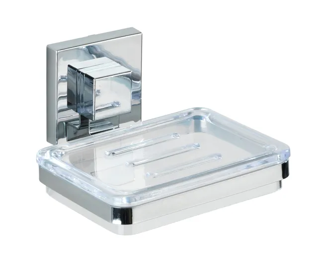 Wenko Vacuum-Loc Quadro portasapone acciaio inox