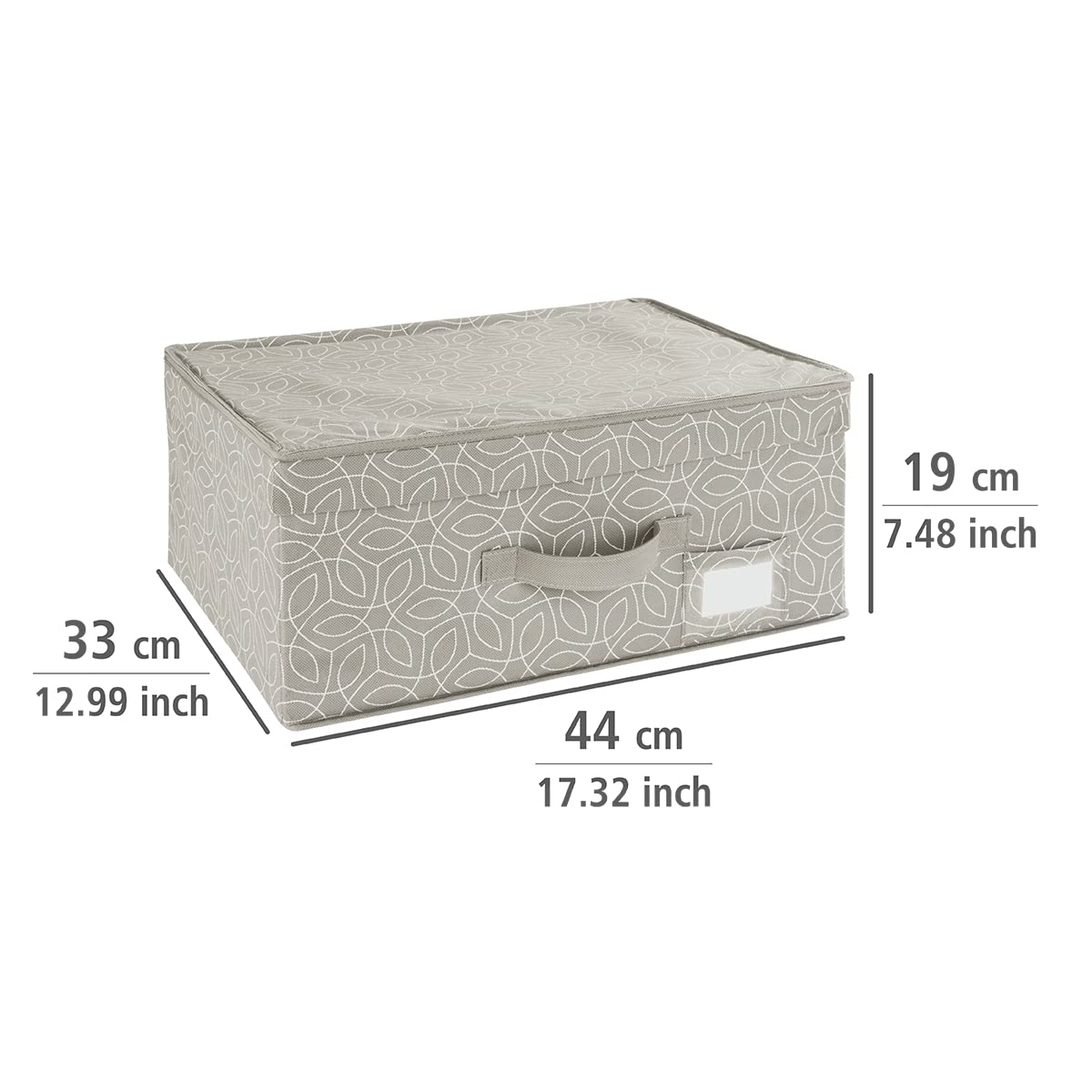 Wenko Balance scatola con coperchio tortora 44x19x33 cm