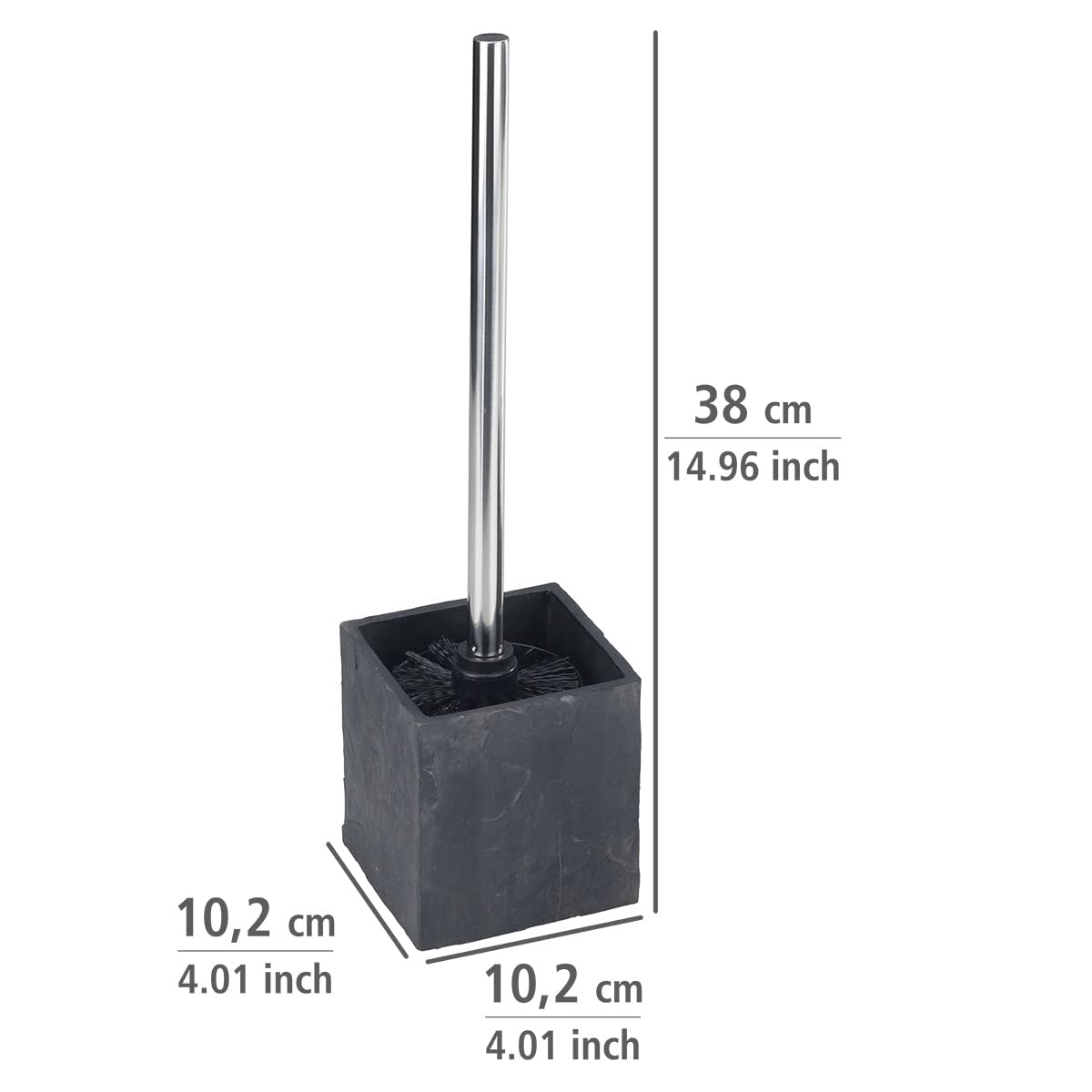 Wenko Slate Rock Portascopino Ardesia Grigio 38 cm