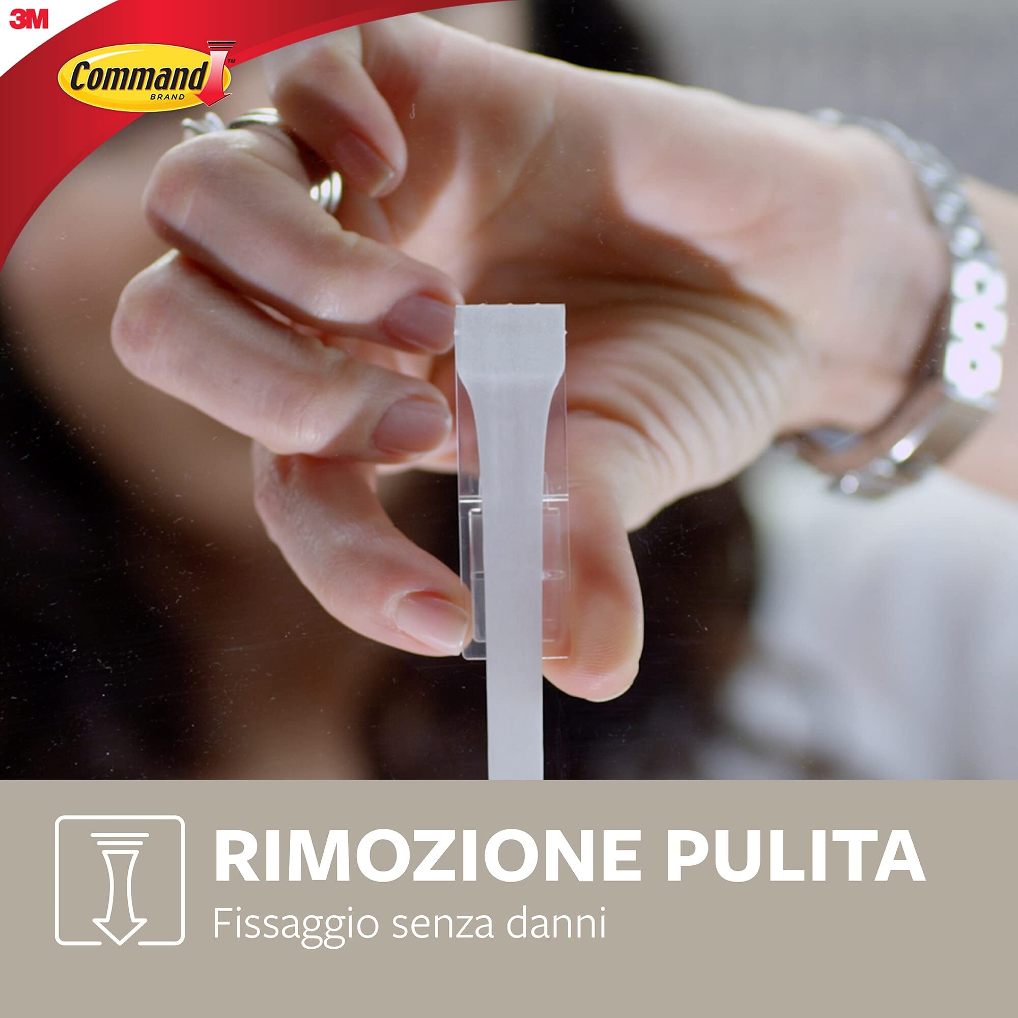Command 17034B gancio adesivo nero 1,3 kg medium