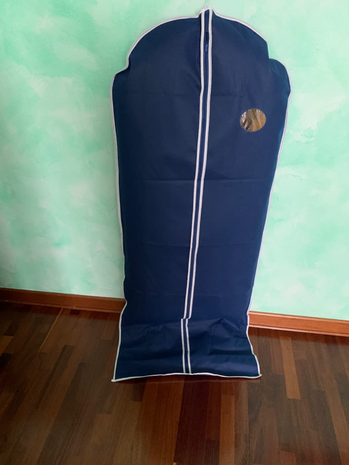 Wenko Air custodia abiti 150x60 cm blu traspirante