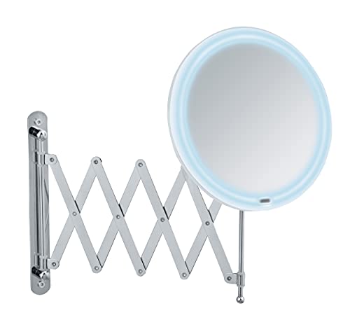 Wenko Barona specchio cosmetico LED 5x nero