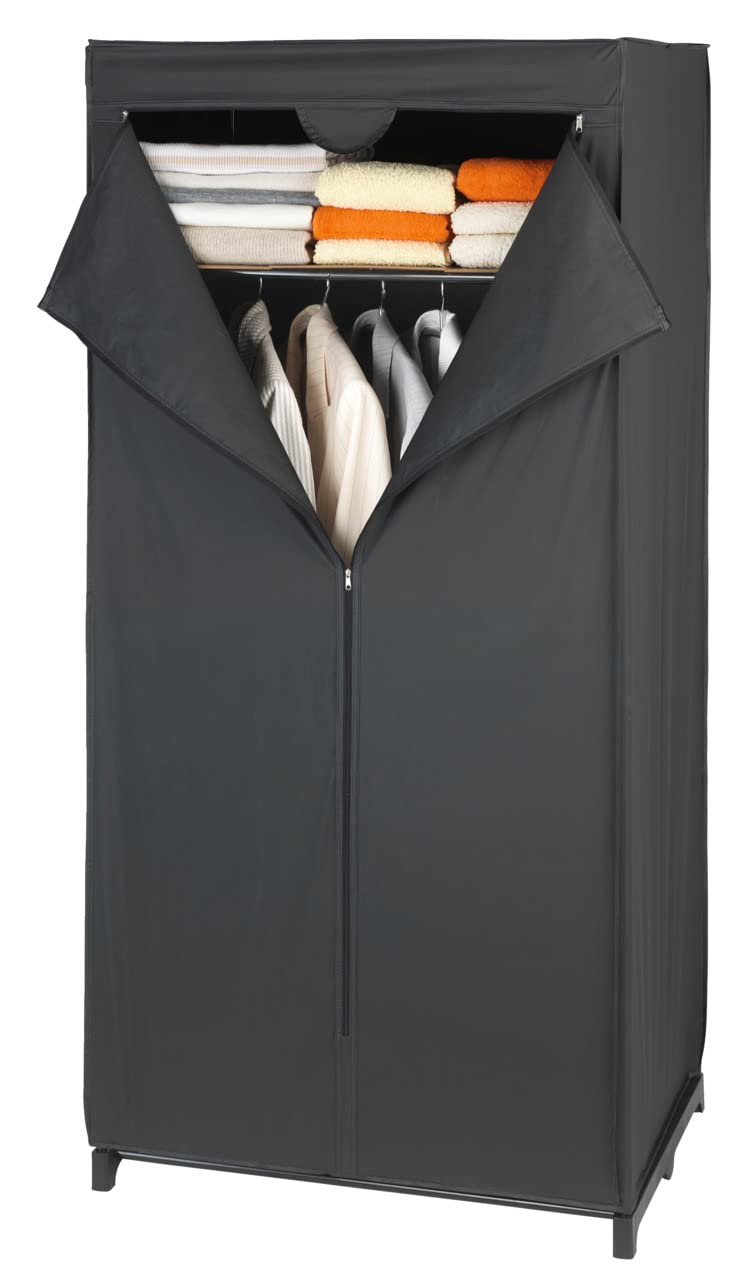 Wenko Deep Black armadio nero 75x150x50 cm PEVA