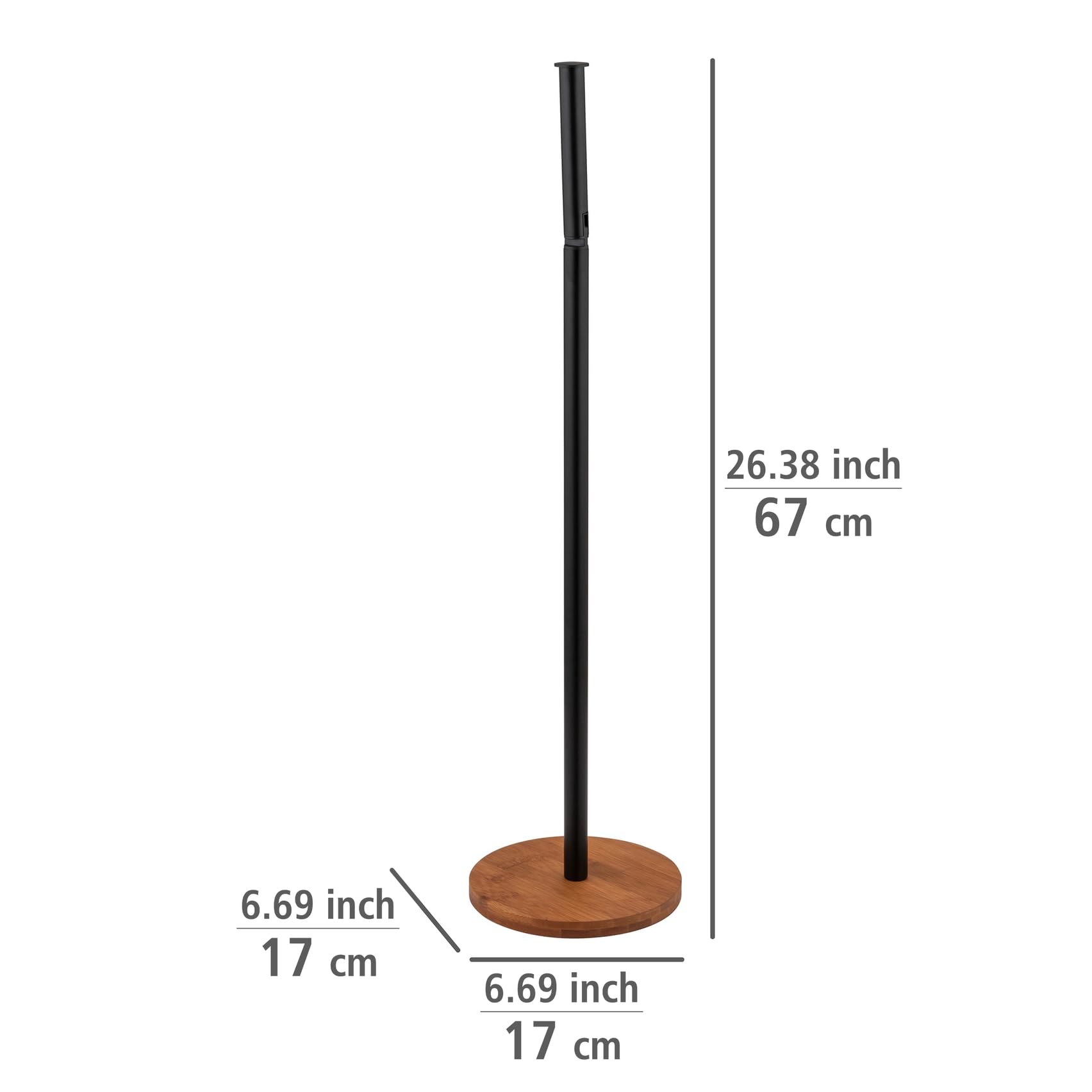 Wenko Serro Portarotolo 2 in 1 Nero per 4 Rotoli