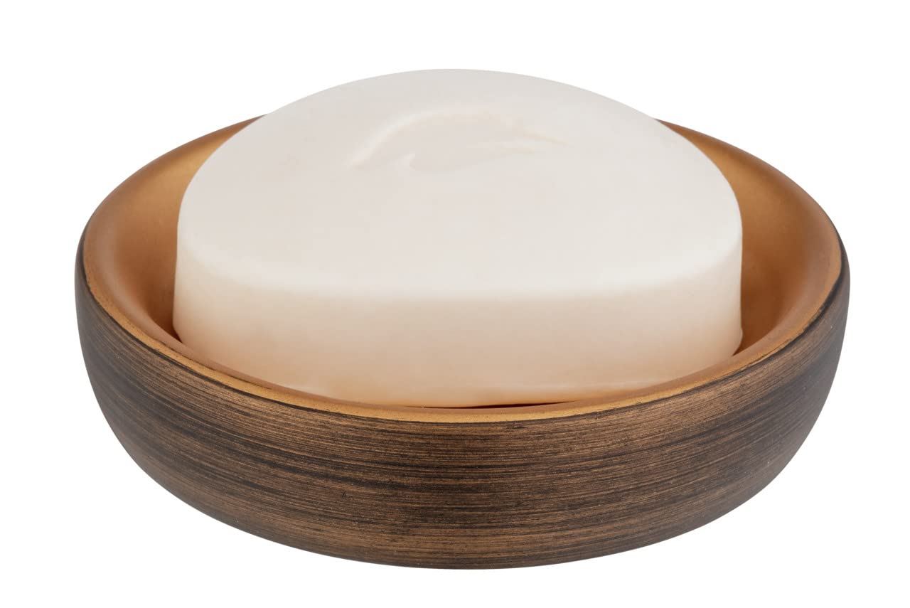 Wenko Palena portasapone bronzo Ø 10,5 cm