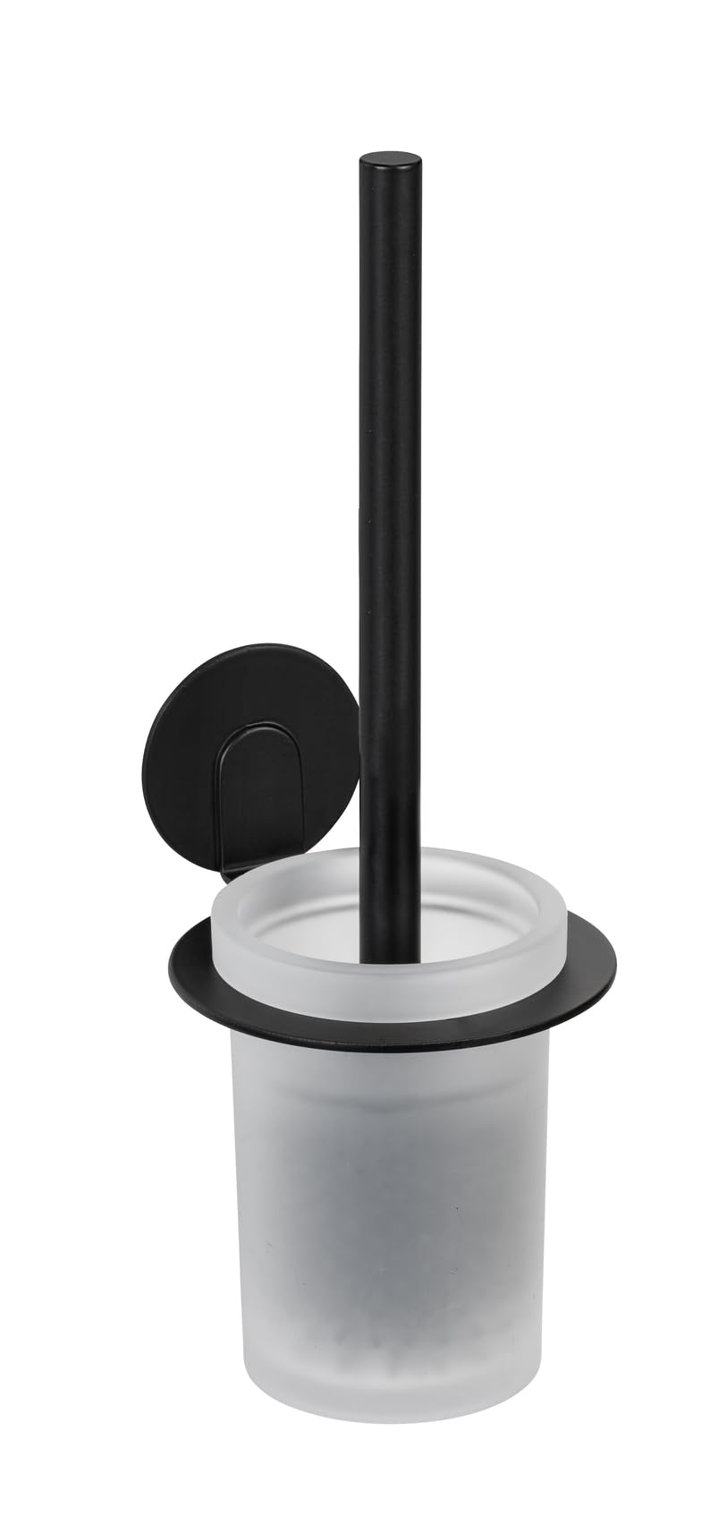 Wenko Turbo-Loc Bivio Scopino WC Nero Opaco Senza Forare