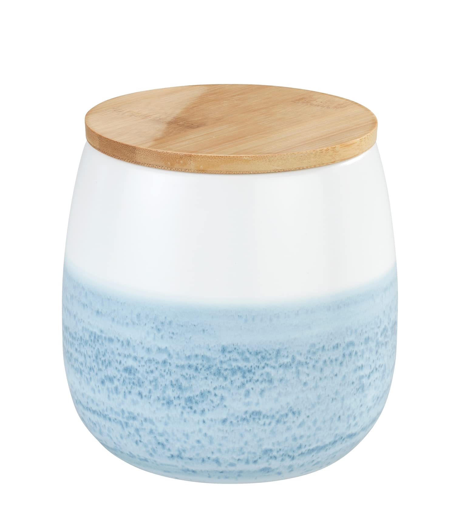 Wenko Mala barattolo ceramica bianco blu 1 l
