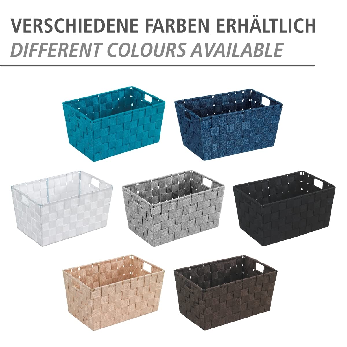 Wenko Adria S cestino organizer nero 30x15x20 cm