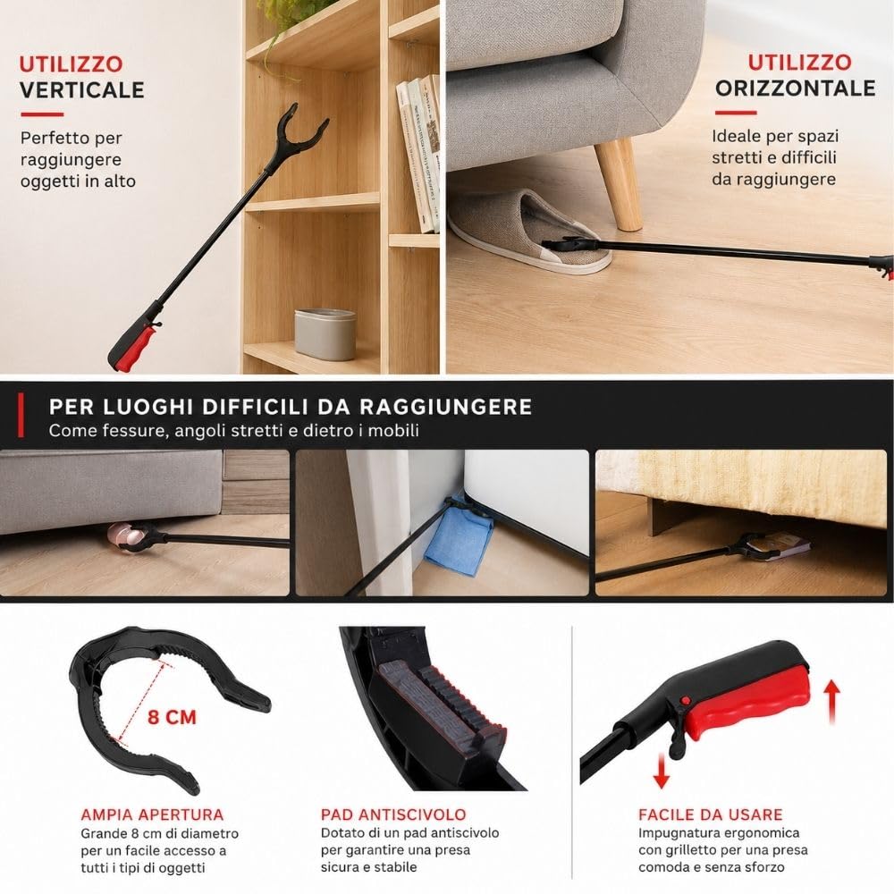 Cecaro Group Pinza Prendi Oggetti 80 cm 1 Pezzo